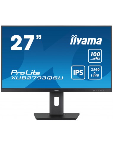 iiyama ProLite XUB2793QSU-B6 LED display 68,6 cm (27") 2560 x 1440 Pixeles Quad HD Negro