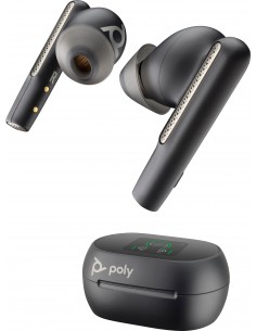 POLY Voyager Free 60+ UC Auriculares Inalámbrico Dentro de oído Llamadas Música USB Tipo C Bluetooth Negro