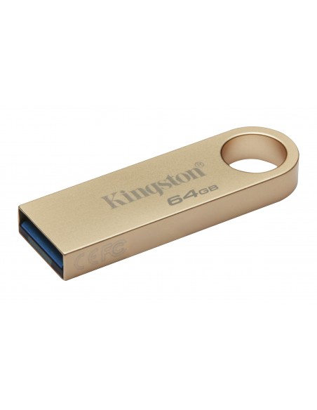 Kingston Technology DataTraveler SE9 G3 unidad flash USB 64 GB USB tipo A 3.2 Gen 1 (3.1 Gen 1) Oro