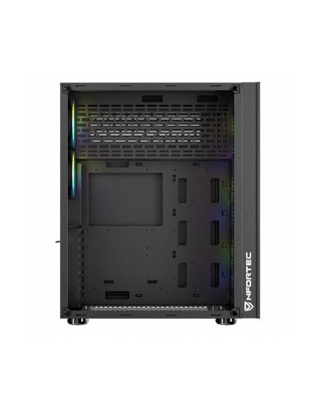 Nfortec NF-CS-AQUERONTE-B carcasa de ordenador Torre Negro