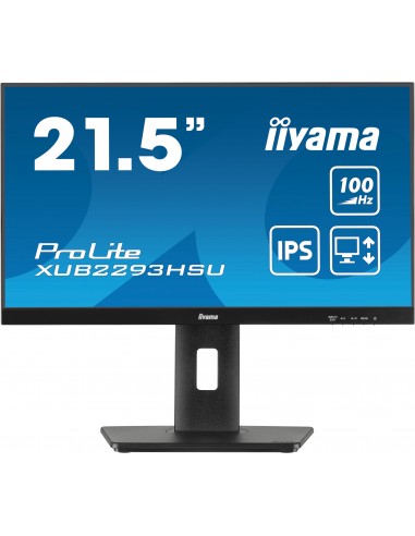 iiyama ProLite XUB2293HSU-B6 pantalla para PC 54,6 cm (21.5") 1920 x 1080 Pixeles Full HD LED Negro