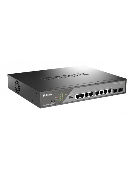 D-Link DSS-200G-10MP E switch Gestionado L2 Gigabit Ethernet (10 100 1000) Energía sobre Ethernet (PoE) 1U Gris