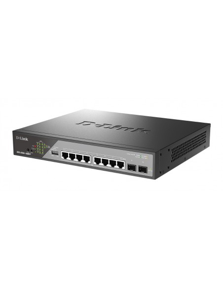 D-Link DSS-200G-10MPP E switch Gestionado L2 Gigabit Ethernet (10 100 1000) Energía sobre Ethernet (PoE) 1U Gris