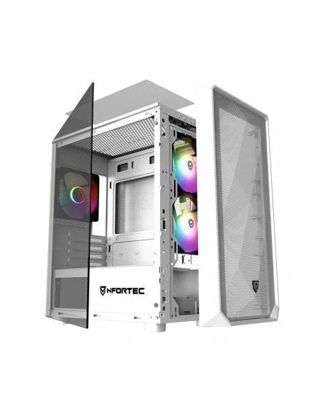 Nfortec NF-CS-DYS-W carcasa de ordenador Torre Blanco