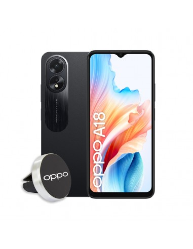 OPPO A18 16,7 cm (6.56") SIM doble Android 13 4G USB Tipo C 4 GB 128 GB 5000 mAh Negro