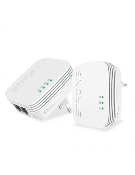 Strong POWERLWF600DUOMINI adaptador de red PowerLine 600 Mbit s Ethernet Wifi Blanco 2 pieza(s) Strong POWERLWF600DUOMINI adaptador de red PowerLine 600 Mbit s Ethernet Wifi Blanco 2 pieza(s)