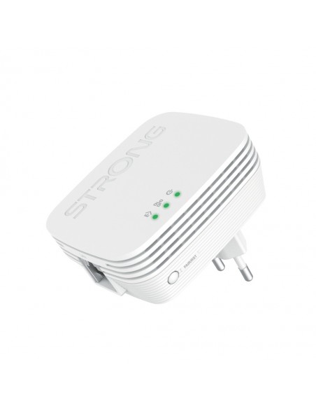 Strong POWERLWF600DUOMINI adaptador de red PowerLine 600 Mbit s Ethernet Wifi Blanco 2 pieza(s)