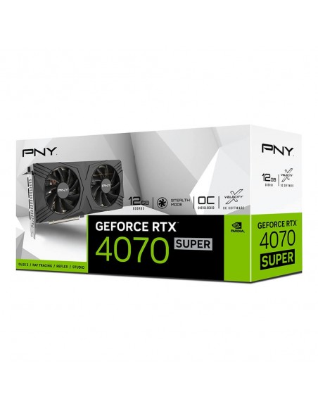 PNY GeForce RTX™ 4070 SUPER 12GB OC DF NVIDIA GeForce RTX 4070 SUPER GDDR6X