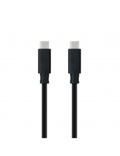 Nanocable Cable USB 3.1 Gen2 10Gbps 5A, 4K 60Hz, USB-C M-USB-C M, Negro, 2 m 2