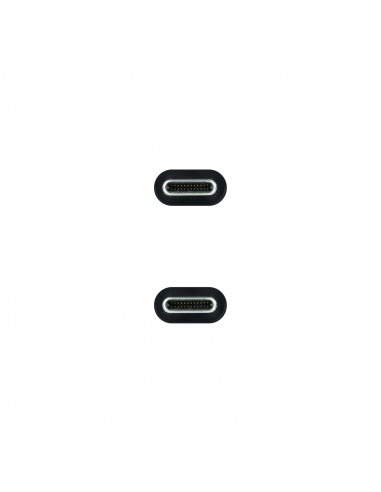 Nanocable Cable USB 3.1 Gen2 10Gbps 5A, 4K 60Hz, USB-C M-USB-C M, Negro, 2 m