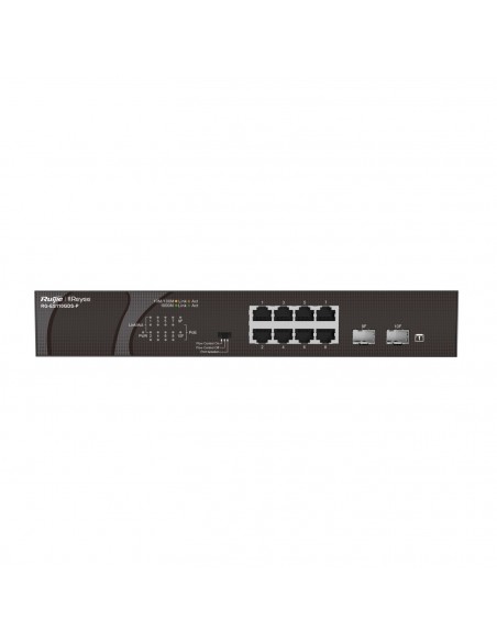 Ruijie Networks RG-ES110GDS-P switch No administrado Gigabit Ethernet (10 100 1000) Energía sobre Ethernet (PoE) Negro