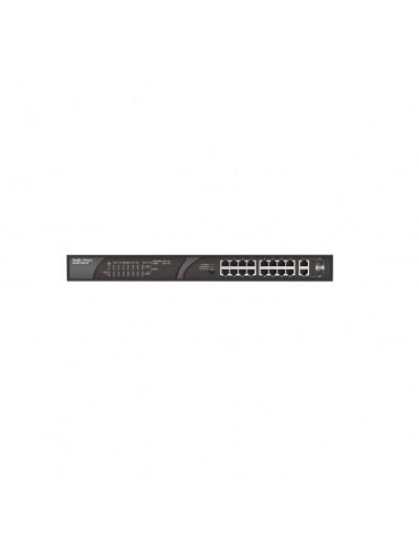 Ruijie Networks RG-ES118S-LP switch No administrado Fast Ethernet (10 100) Energía sobre Ethernet (PoE) Negro