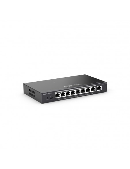 Ruijie Networks RG-ES209GC-P switch Gestionado Gigabit Ethernet (10 100 1000) Energía sobre Ethernet (PoE) Negro