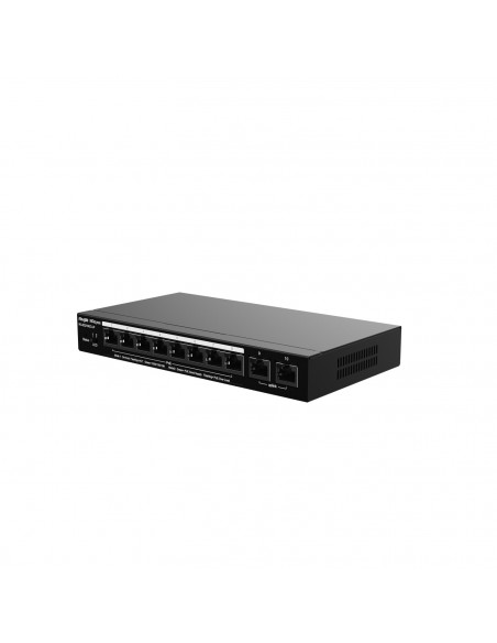 Ruijie Networks RG-ES210GC-LP switch Gestionado L2 Gigabit Ethernet (10 100 1000) Energía sobre Ethernet (PoE) Negro