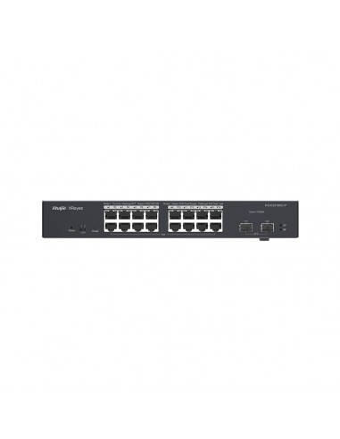 Ruijie Networks RG-ES218GC-P switch Gestionado L2 Gigabit Ethernet (10 100 1000) Energía sobre Ethernet (PoE) Negro