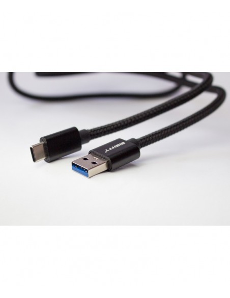 Eightt ECT-3B-PVC cable USB 1 m USB 3.2 Gen 1 (3.1 Gen 1) USB A USB C Negro