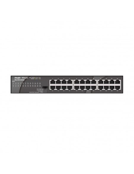 Ruijie Networks RG-ES124GD switch No administrado Gigabit Ethernet (10 100 1000) Negro