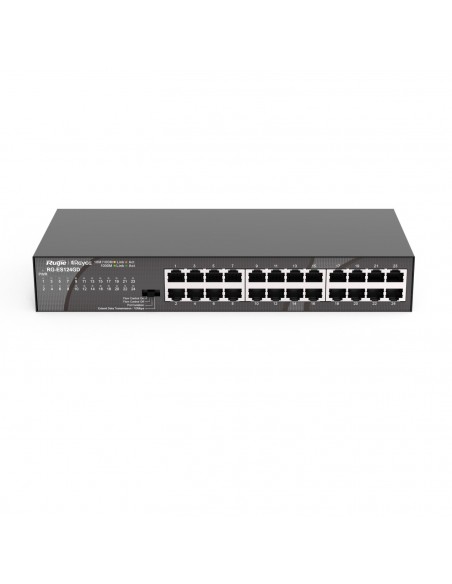 Ruijie Networks RG-ES124GD switch No administrado Gigabit Ethernet (10 100 1000) Negro