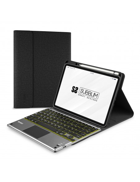 SUBBLIM Funda con Teclado Retroiluminado KEYTAB Pro BT Touchpad Ipad 10,9" 10a Gen Black SUBBLIM Funda con Teclado Retroiluminado KEYTAB Pro BT Touchpad Ipad 10,9" 10a Gen Black