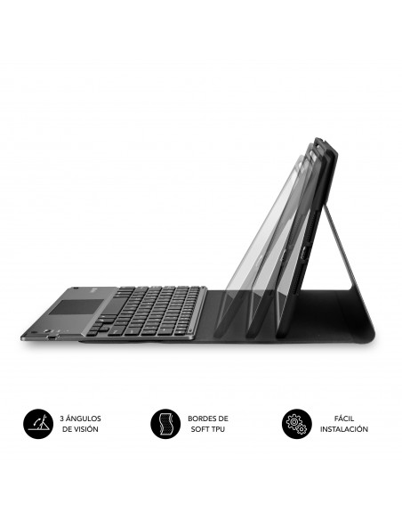 SUBBLIM Funda con Teclado Retroiluminado KEYTAB Pro BT Touchpad Ipad 10,9" 10a Gen Black SUBBLIM Funda con Teclado Retroiluminado KEYTAB Pro BT Touchpad Ipad 10,9" 10a Gen Black