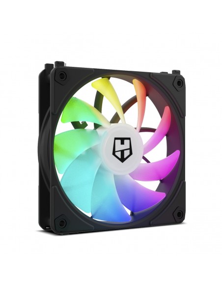 NOX NXHUMMERELINKBK sistema de refrigeración para ordenador Carcasa del ordenador Ventilador 12 cm Negro 1 pieza(s)