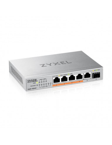 Zyxel XMG-105HP No administrado 2.5G Ethernet (100 1000 2500) Energía sobre Ethernet (PoE) Plata