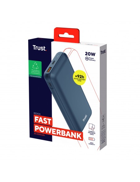 Trust Redoh Ión de litio 20000 mAh Azul