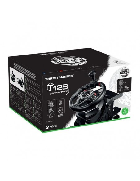 Thrustmaster T128 Negro USB Volante + Pedales Analógico PC, Xbox