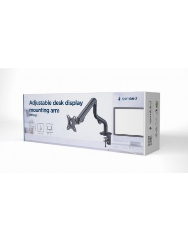Gembird MA-DA1-02 soporte para monitor 81,3 cm (32") Negro Escritorio