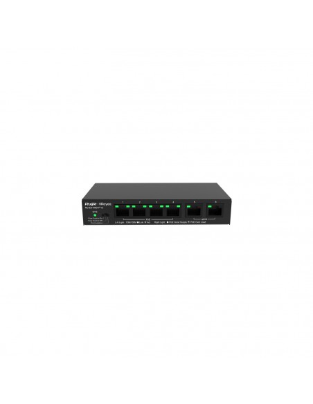 Ruijie Networks RG-ES106D-P V2 switch No administrado Fast Ethernet (10 100) Energía sobre Ethernet (PoE) Negro