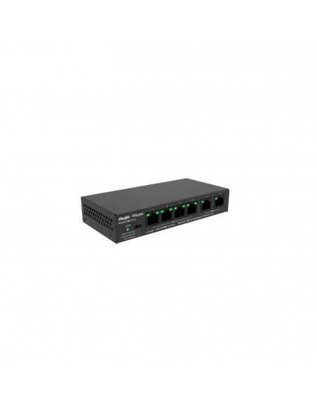 Ruijie Networks RG-ES106D-P V2 switch No administrado Fast Ethernet (10 100) Energía sobre Ethernet (PoE) Negro