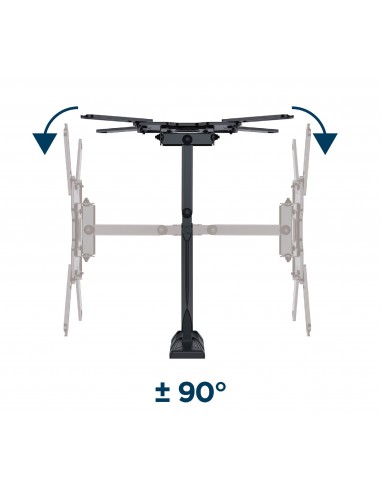 Gembird WM-55ST-01 soporte para TV 139,7 cm (55") Acero