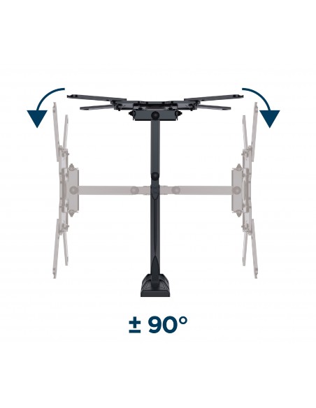 Gembird WM-55ST-01 soporte para TV 139,7 cm (55") Acero