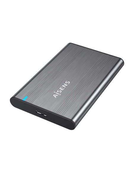 AISENS Caja Externa 2,5″ 9.5mm SATA a USB 3.0 USB3.1 Gen1, Gris