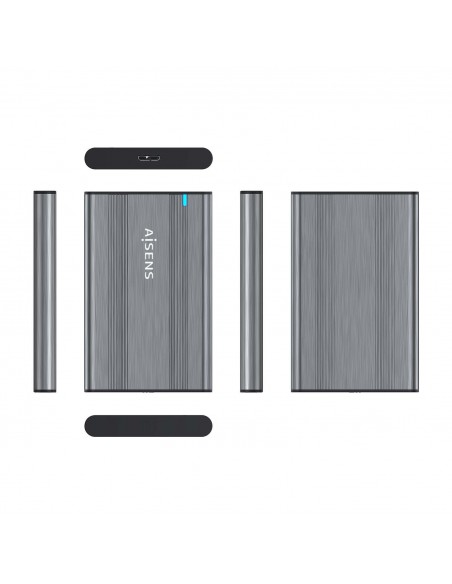 AISENS Caja Externa 2,5″ 9.5mm SATA a USB 3.0 USB3.1 Gen1, Gris AISENS Caja Externa 2,5″ 9.5mm SATA a USB 3.0 USB3.1 Gen1, Gris