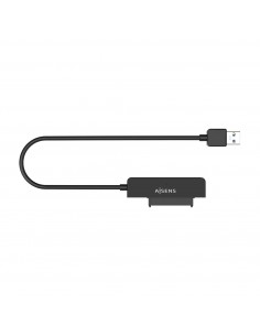 AISENS Adaptador SATA a USB-A USB3.0 USB3.1 Gen1 para Discos Duros 2.5″, Negro