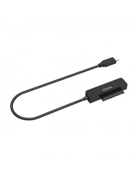 AISENS Adaptador SATA a USB-C USB3.0 USB3.1 Gen1 para Discos Duros 2.5″, Negro