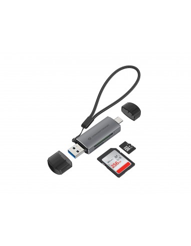 Conceptronic BIAN05G lector de tarjeta USB 3.2 Gen 1 (3.1 Gen 1) Type-A Type-C Gris