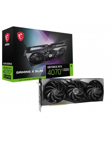 MSI GAMING GeForce RTX 4070 Ti SUPER 16G X SLIM NVIDIA 16 GB GDDR6X