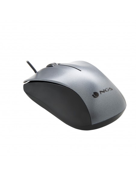 NGS CREW ratón Ambidextro USB tipo A Óptico 1200 DPI