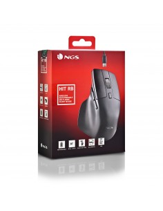 NGS Hit-RB ratón mano derecha RF inalámbrico Óptico 1600 DPI 2
