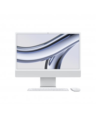 Apple iMac Apple M M3 59,7 cm (23.5") 4480 x 2520 Pixeles PC todo en uno 8 GB 512 GB SSD macOS Sonoma Wi-Fi 6E (802.11ax) Plata