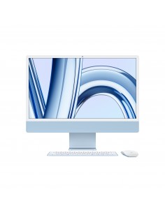 Apple iMac Apple M M3 59,7 cm (23.5") 4480 x 2520 Pixeles PC todo en uno 8 GB 256 GB SSD macOS Sonoma Wi-Fi 6E (802.11ax) Azul