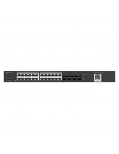 Ruijie Networks RG-NBS3100-24GT4SFP-P switch Gestionado L2 Gigabit Ethernet (10 100 1000) Energía sobre Ethernet (PoE) Negro