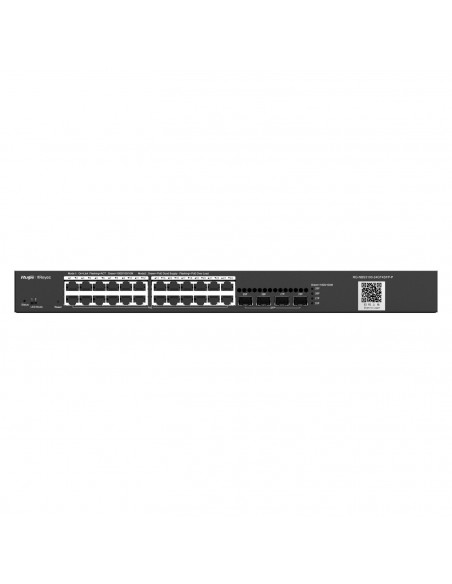 Ruijie Networks RG-NBS3100-24GT4SFP-P switch Gestionado L2 Gigabit Ethernet (10 100 1000) Energía sobre Ethernet (PoE) Negro