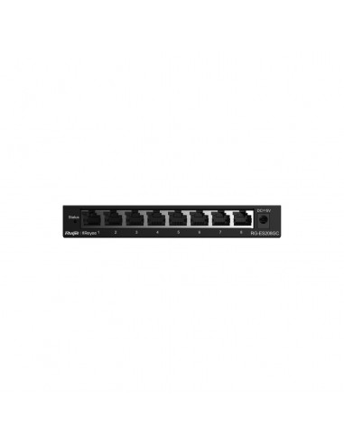 Ruijie Networks RG-ES208GC switch Gestionado L2 Gigabit Ethernet (10 100 1000) Gris
