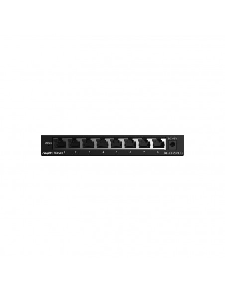 Ruijie Networks RG-ES208GC switch Gestionado L2 Gigabit Ethernet (10 100 1000) Gris
