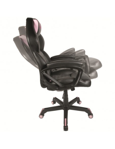 Konix Drakkar 78441116841 silla para videojuegos Silla para videojuegos de PC Asiento acolchado Negro, Rosa