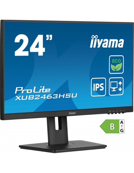 iiyama ProLite XUB2463HSU-B1 pantalla para PC 61 cm (24") 1920 x 1080 Pixeles Full HD LED Negro