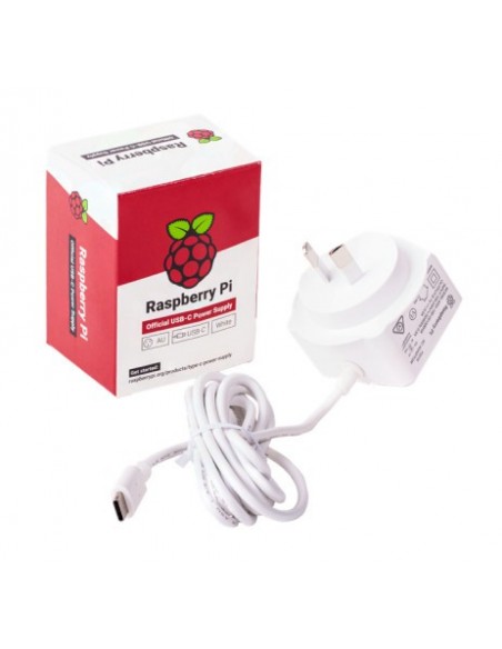 Raspberry Pi KSA-15E-051300HE WHITE adaptador e inversor de corriente Interior 15,3 W Blanco